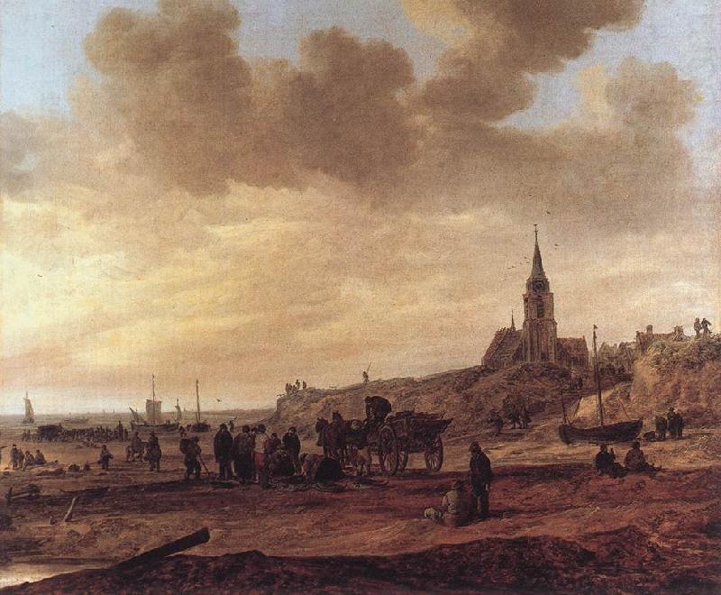 GOYEN, Jan van Beach at Scheveningen df china oil painting image